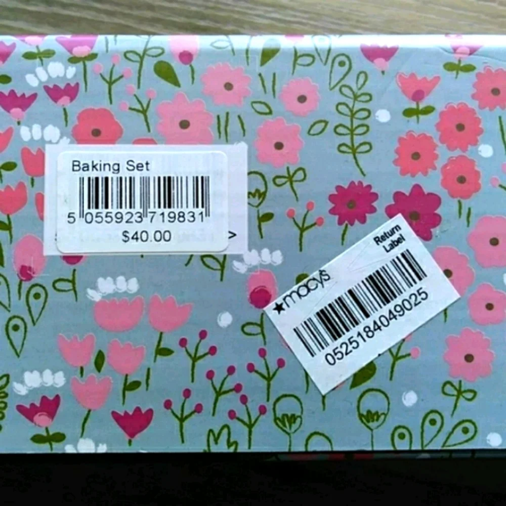 NWB Bell & Curfew floral 3-pc baking accessor…